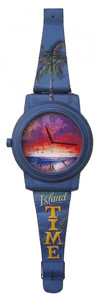 Island Time Sunset Wristwatch for the wall