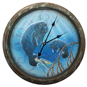 Life in the Slow Lane Manatee Clock