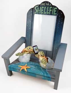 Turtle Hatchlings Shelfie Photo Chair